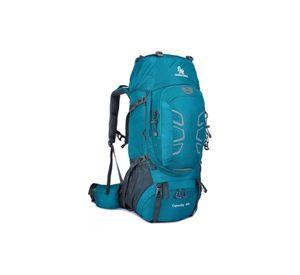 Mochila impermeable 60L color azul