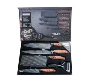 Set 6 Piezas Cocina Mango Antiresbalante Negro
