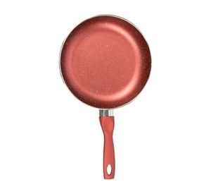 Sarten De Cocina Antiadherente 22cm Rojo Mango De Silicona