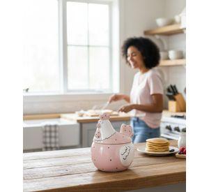 Huevera Decorativa Tapa Almacenamiento Cocina Hogar Jhn