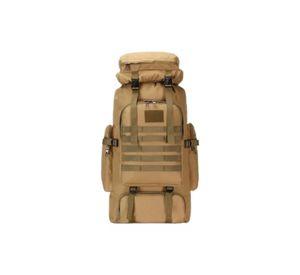 Mochila de campaña 80L color café