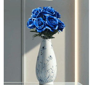Rosas artificiales realistas varas individuales