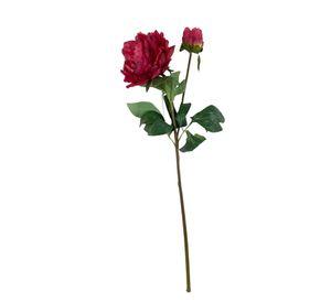 Peonia Roja Con Boton 57cm