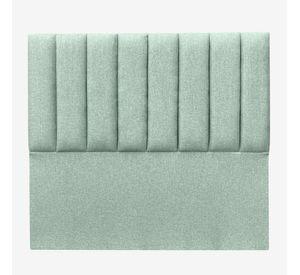 Respaldo de Cama Tubular Vertical Lino Verde Jeans - King