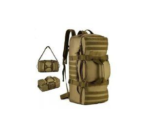 Bolso mochila táctico militar Molle 60L color café