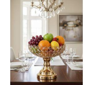Recipiente Decorativo Pedestal Frasco Moderno Adorno Jhn