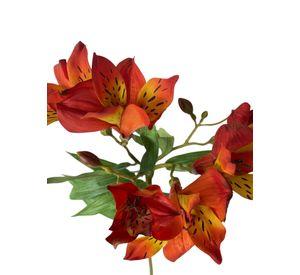 Flor Astromelia Naranja 63cm