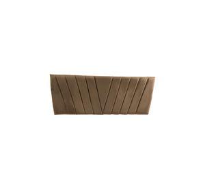 Respaldo Elegante King Capitone En V 180x60 CM Beige Felpa