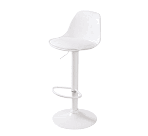 Taburete Eames Base Blanca para Cocina o Bar Blanco