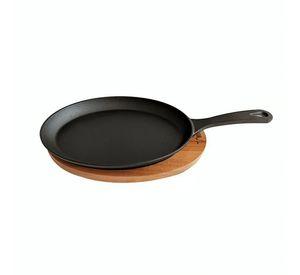 SARTEN IRON CAST BASE MADERA WAYU