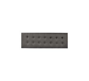 Respaldo Elegante 1 Plaza Capitone 105x60 CM Gris Claro Lino Botones