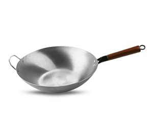Wok Acero Inoxidable 34cm para Cocina Asiática Multiuso