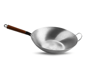 Wok Acero Inoxidable 34cm para Cocina Asiática Multiuso