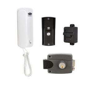 Kit cerradura eléctrica portero 3010 citófono gris