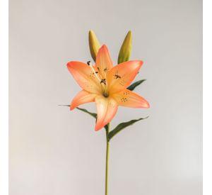 Lilium Naranjo con Rosado Flor Artificial by Le Bouquet 68,5 cm