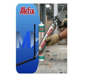 Pack 12 Sellador Poliuretano Akfix P635 Negro Juntas Hormigo