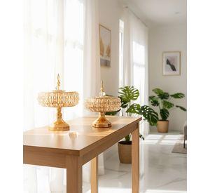 Set 2 Frascos Almacenamiento Decorativo Multifuncional Jhn