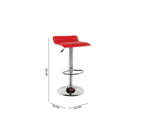 SILLA BAR ELEMENT ROJO  M+DESING