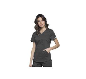 POLERA CLÍNICA MUJER CHEROKEE REVOLUTION WW601 PEWTER