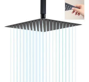 Plato Ducha Cuadrado 10'' Inoxidable 304 negro