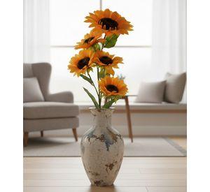 Flores Artificiales Ramo Decorativo Girasoles Adorno Jhn