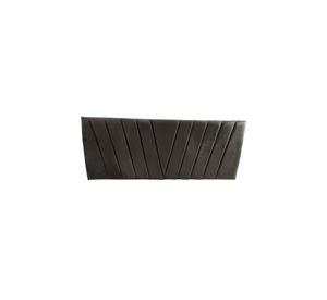Respaldo Elegante 1 Plaza Capitone 105x60 CM Gris Oscuro Felpa