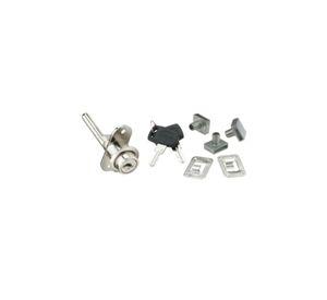 Cerradura mueble kardex frontal niquel D88-B120 Poli Chile