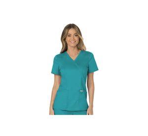 POLERA CLÍNICA MUJER CHEROKEE REVOLUTION WW610 TEAL BLUE