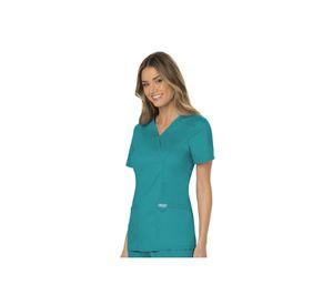 POLERA CLÍNICA MUJER CHEROKEE REVOLUTION WW610 TEAL BLUE