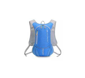 Mochila ultraligera outdoor trekking running + bolsa agua celeste