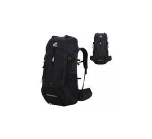 Mochila impermeable 60L con cubre mochila color negro