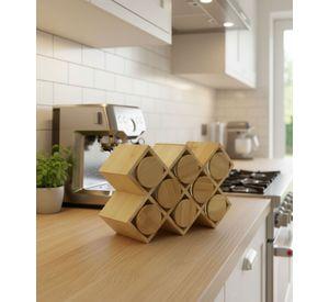Juego Frasco Soporte Organizador Contenedor Cocina Jhn