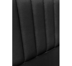 Respaldo de Cama Tubular Vertical Lino Grafito - 1 Plaza