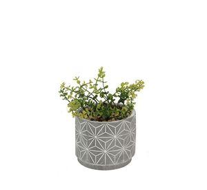 Plantita artificial deco altura .18 cm.. Unico