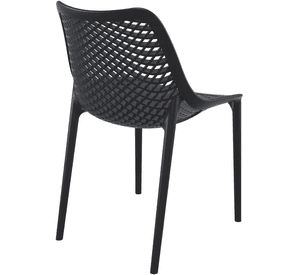 Silla Sitial Rex Negra para Terraza o Comedor