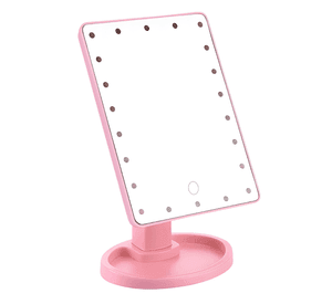 Espejo Luz Led Para Escritorio Vanity Maquillaje Ajustable