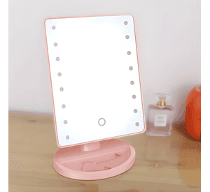 Espejo Luz Led Para Escritorio Vanity Maquillaje Ajustable