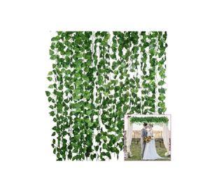48 Tiras Planta Artificial Enredadera 210cm Decoración