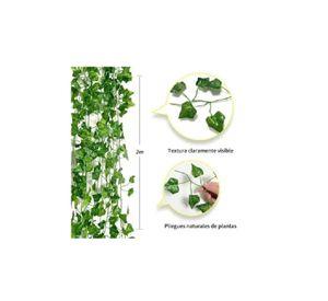 48 Tiras Planta Artificial Enredadera 210cm Decoración