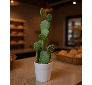 Planta Artificial Decorativa Cactus Opuntia Realista Jhn