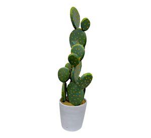 Planta Artificial Decorativa Cactus Opuntia Realista Jhn