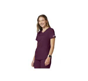 POLERA CLÍNICA MUJER CHEROKEE REVOLUTION WW601 WINE