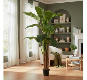 Planta Artificial Banano 180 Cm. Premium / Arbusto Real Verde