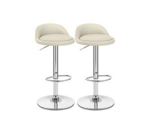Pack 2 Piso Bar Altura Regulable Beige