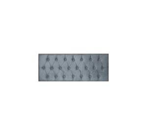 Respaldo Elegante 1 Plaza Capitone 105x60 CM Gris Azulado Felpa