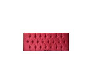 Respaldo Elegante King Capitone 180x60 CM Burdeo Felpa