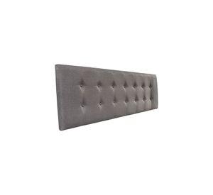 Respaldo Elegante Super King Capitone 200x60 CM Gris Claro Lino Botones