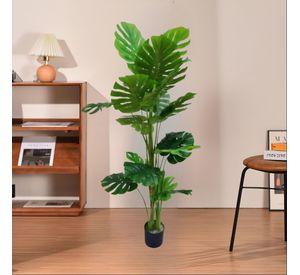 Planta Artificial Tortuga Decorativa Adorno Verde Jhn