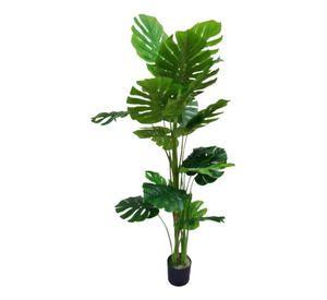 Planta Artificial Tortuga Decorativa Adorno Verde Jhn