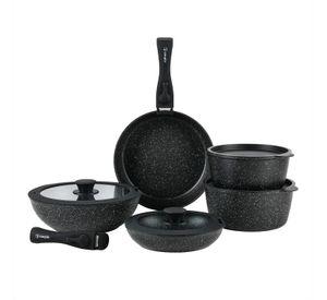 Batería de Cocina Antiadherente Oxford Granito 15pcs Simplit